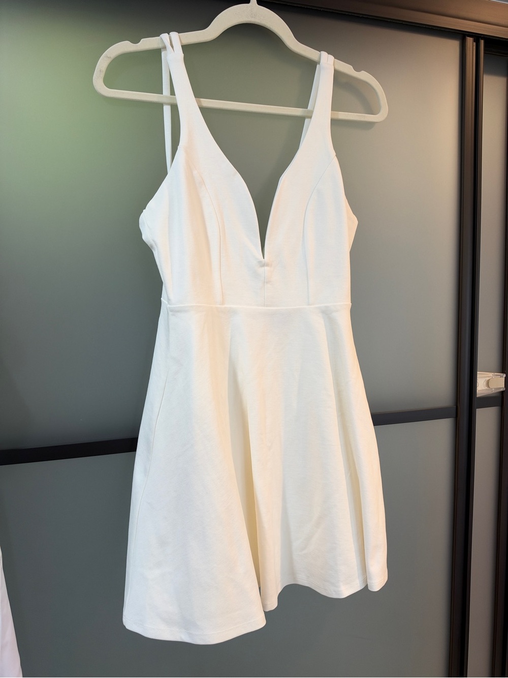 White lulus mini dress XS
